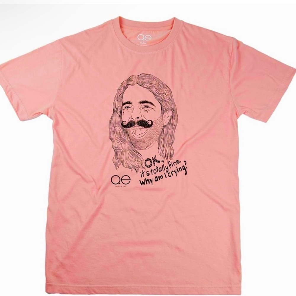 Queer Eye pink nwt t-shirt size medium